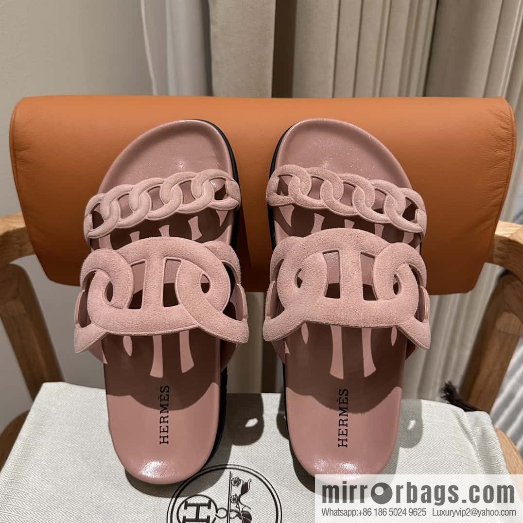 HERMES/Hermès new pig nose second uncle shoes