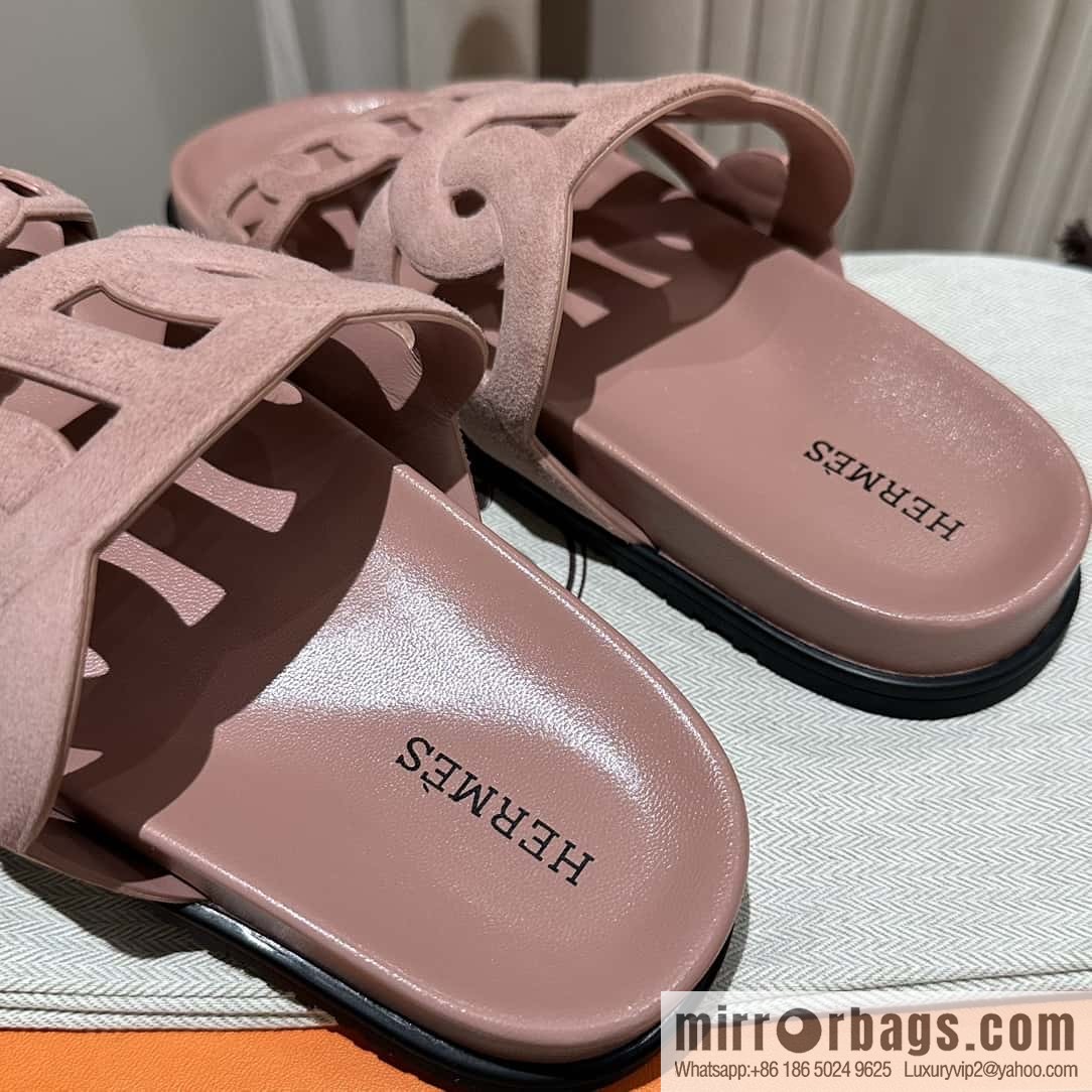 HERMES/Hermès new pig nose second uncle shoes