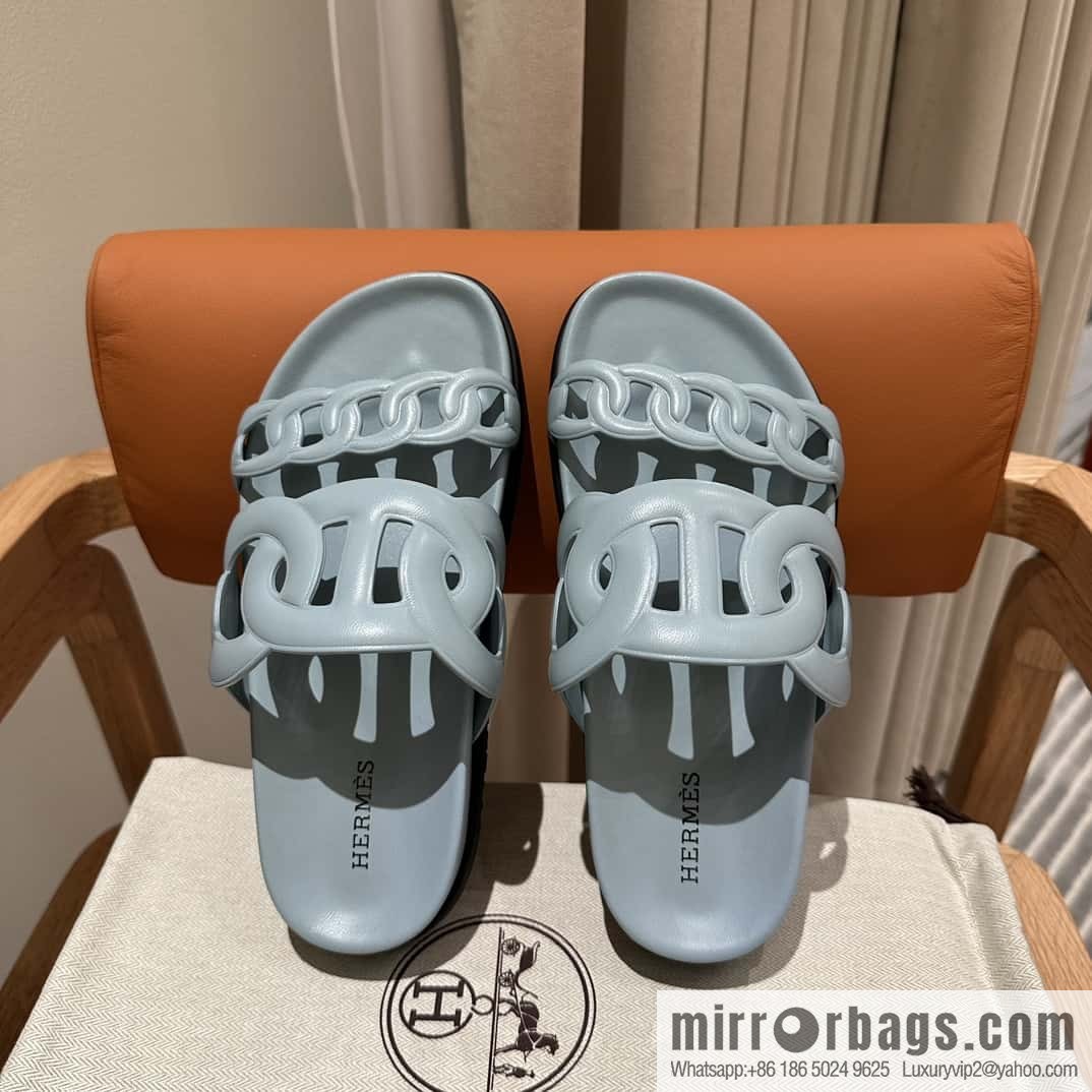 HERMES/Hermès new pig nose second uncle shoes