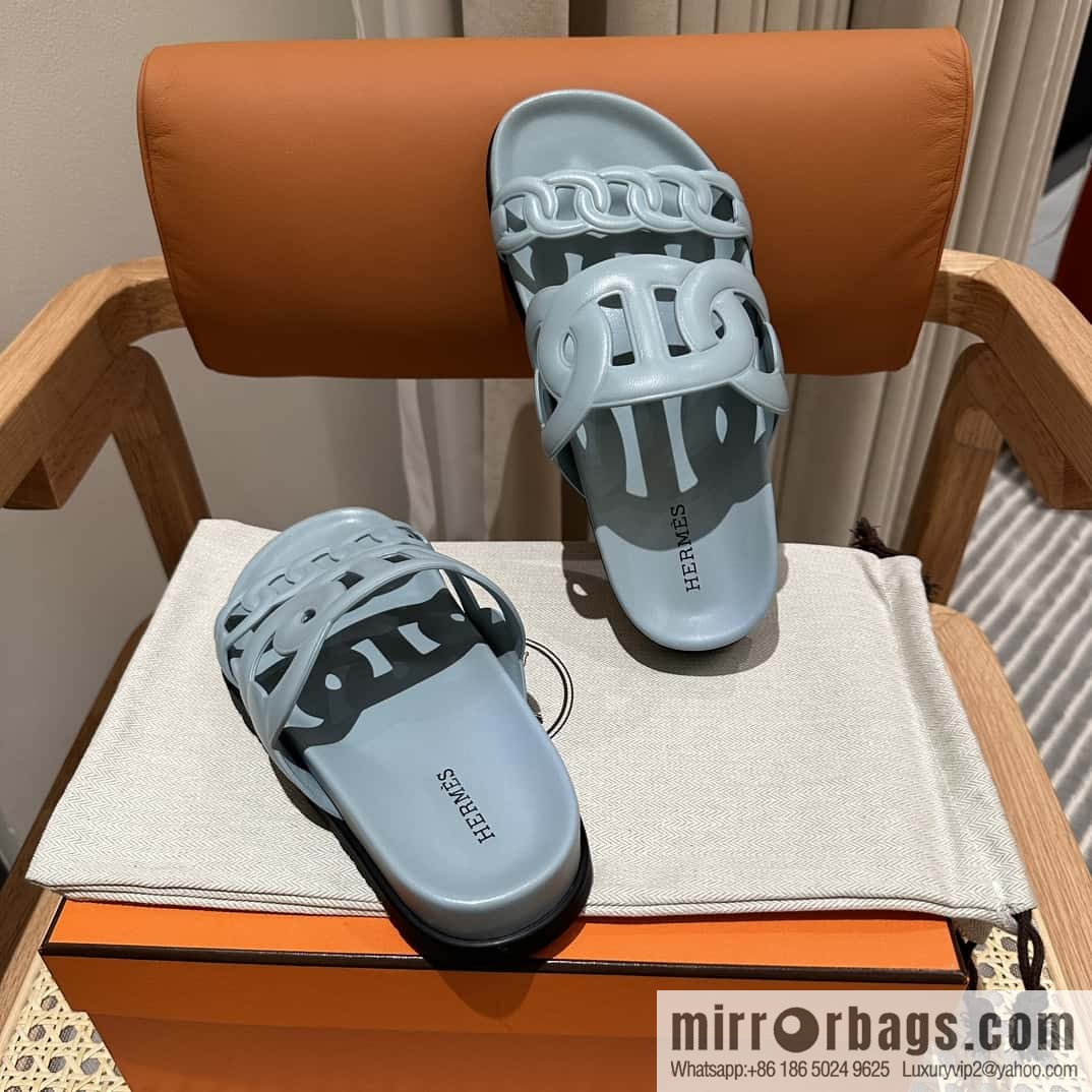 HERMES/Hermès new pig nose second uncle shoes