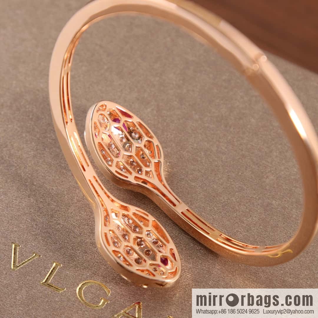 Bulgari BVLGARI latest series SERPENTI bracelet double snake head bracelet