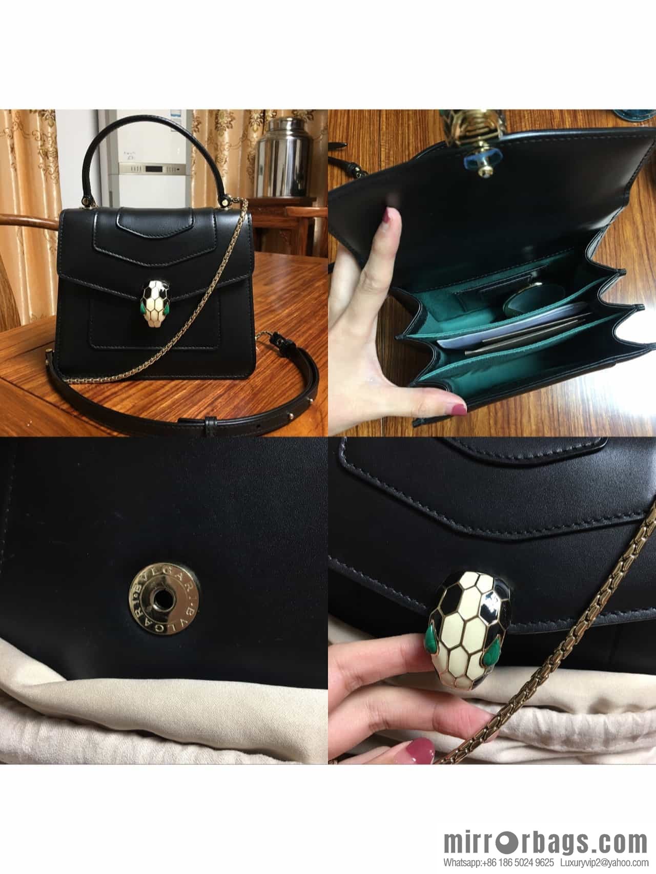 [Bvlgari] Bulgari counter hot-selling Serpenti Forever wrist organ bag model number: 38329