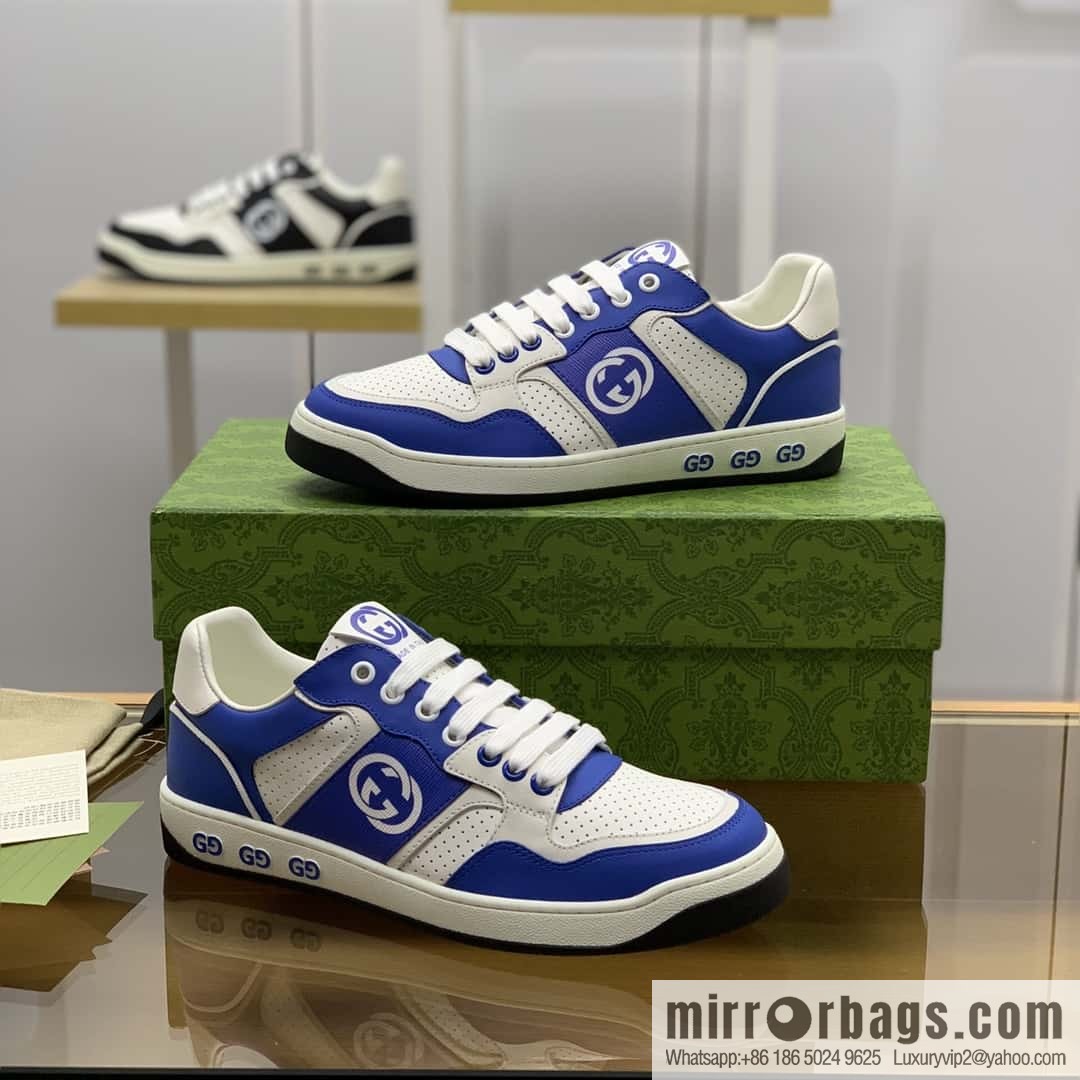 Gucci Gucci uses black leather men's casual shoes