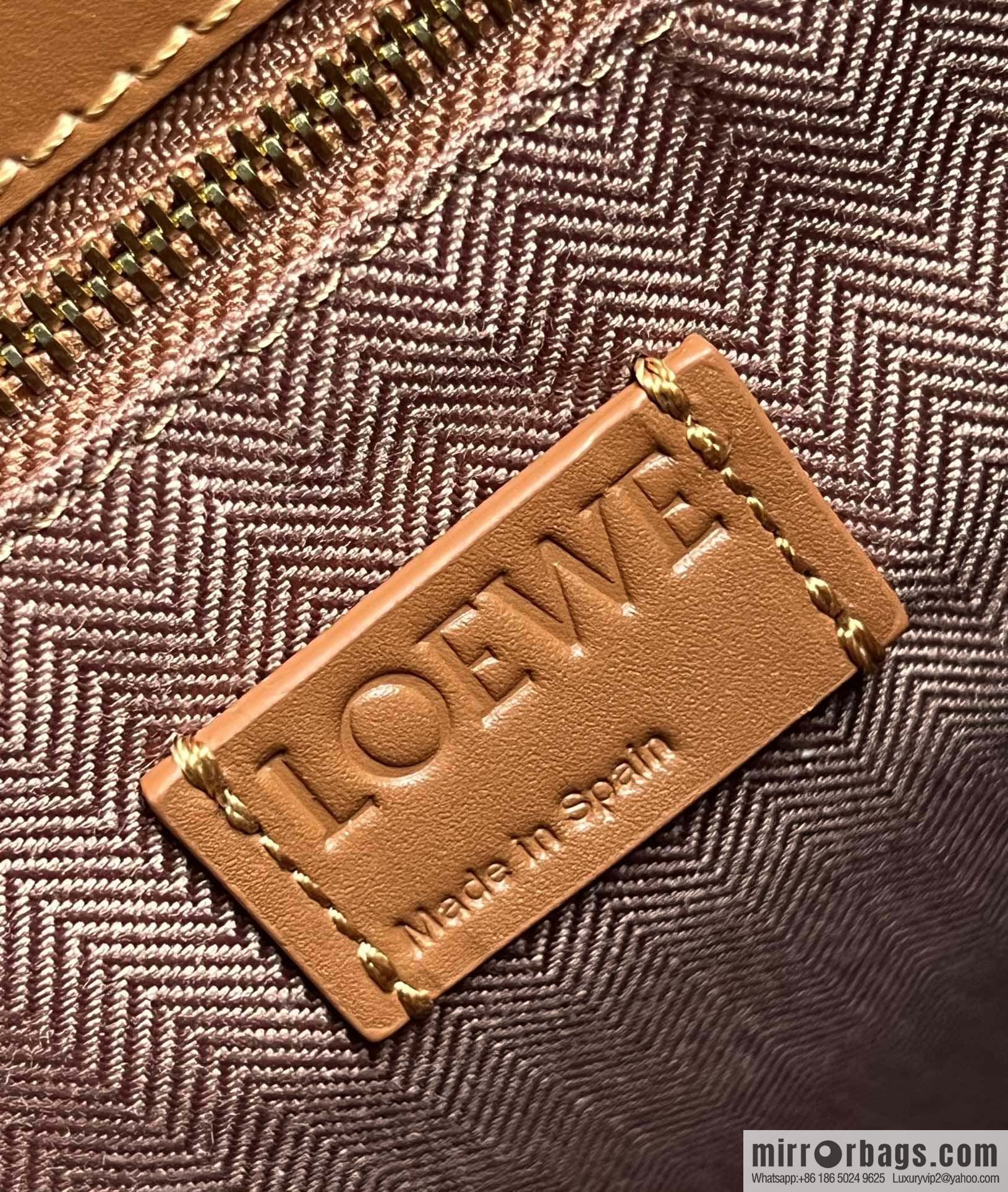 LOEWE latest show A4 tote music bag tote bag 0690 brown