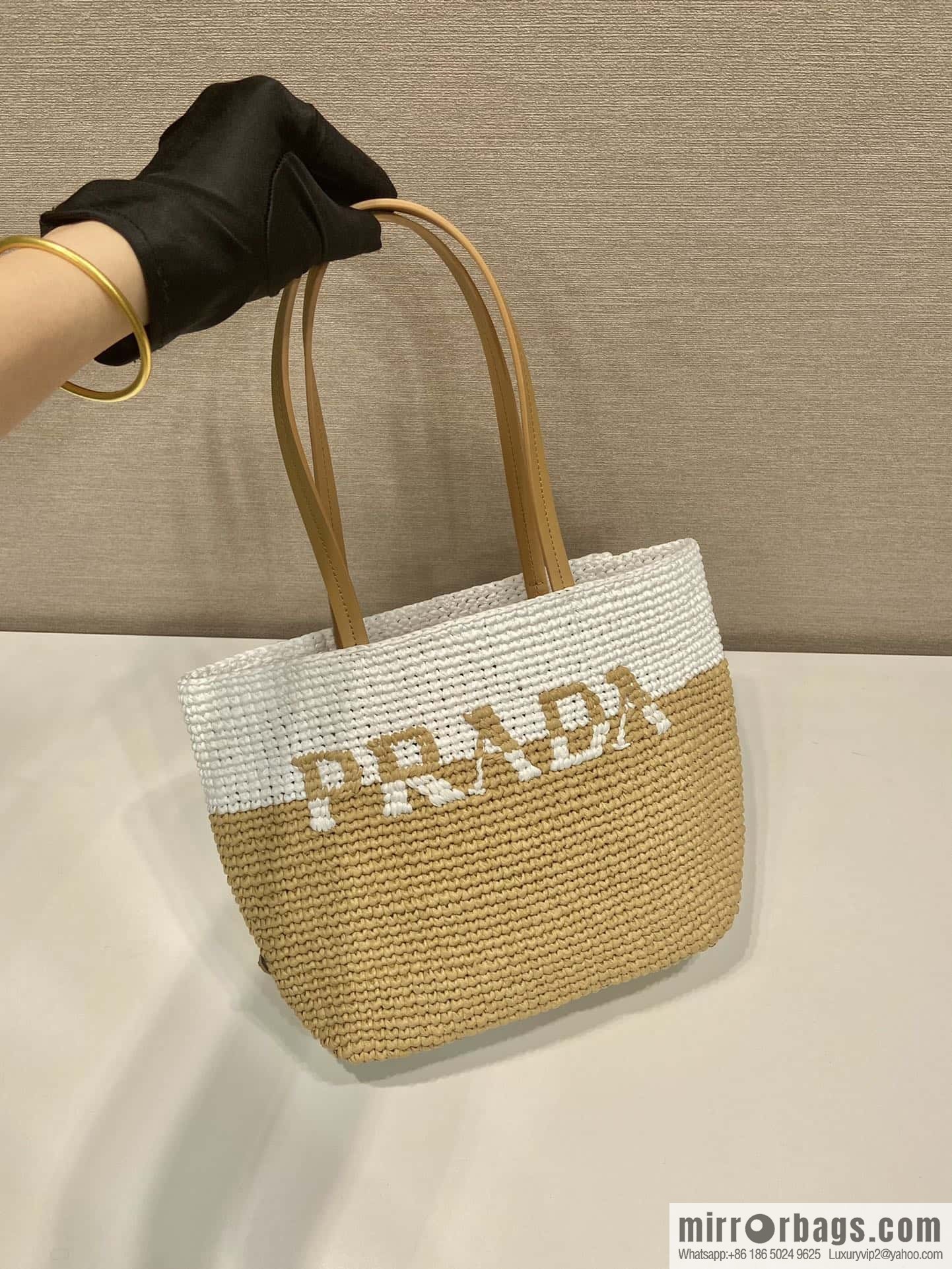 PRADA Prada Fiber Tote Bag 1BG454