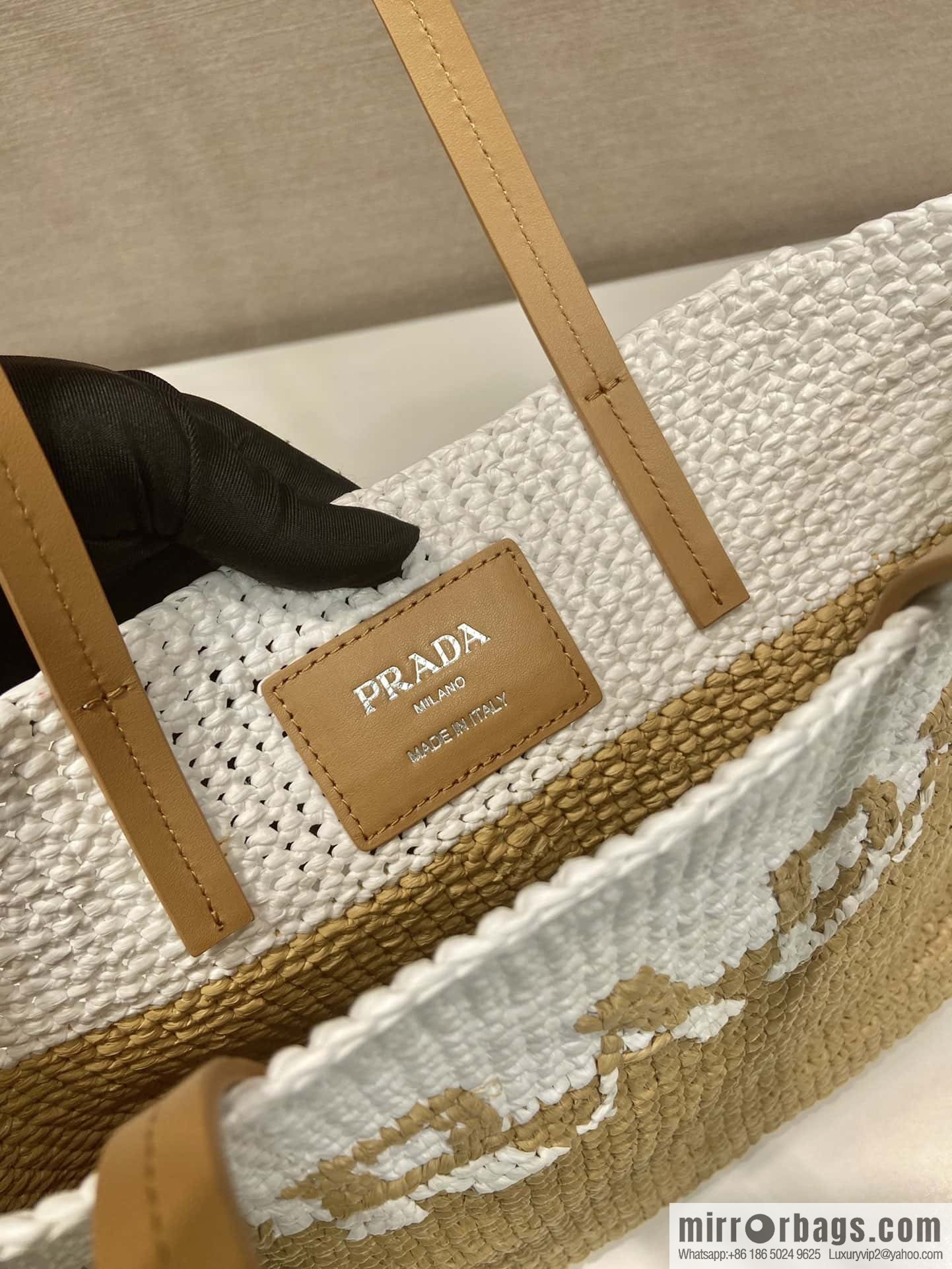 PRADA Prada Fiber Tote Bag 1BG454