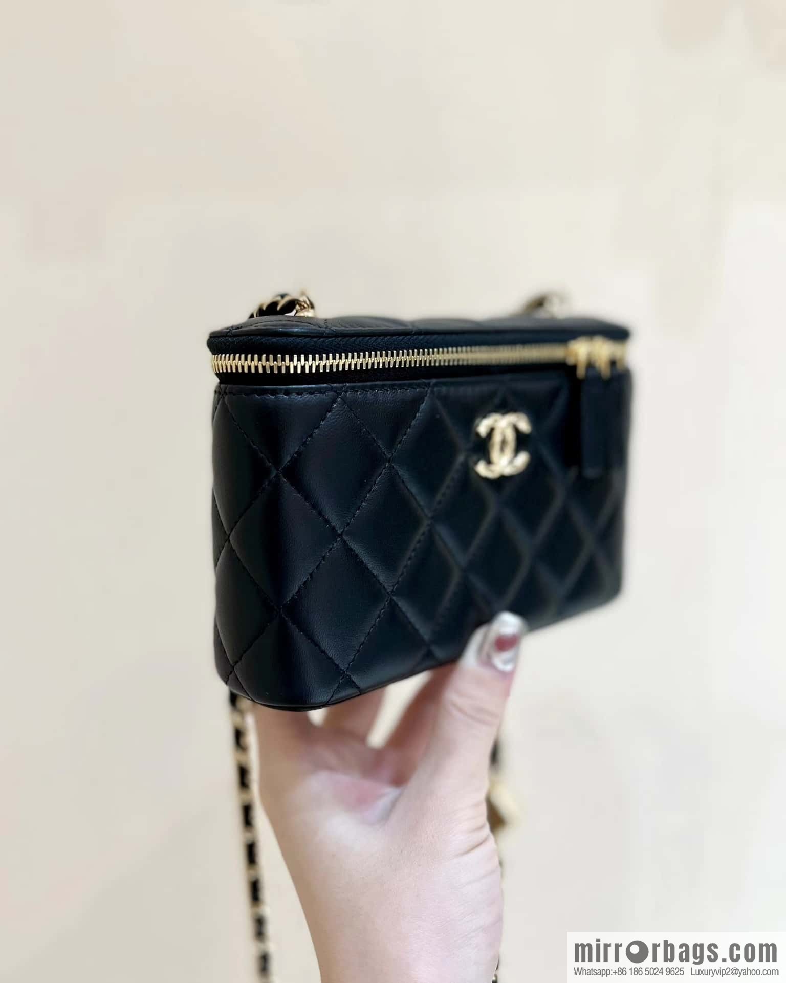 CHANEL 23A Premium Handicraft Collection, Limited Edition Gem chain strap box bag AP3416 black