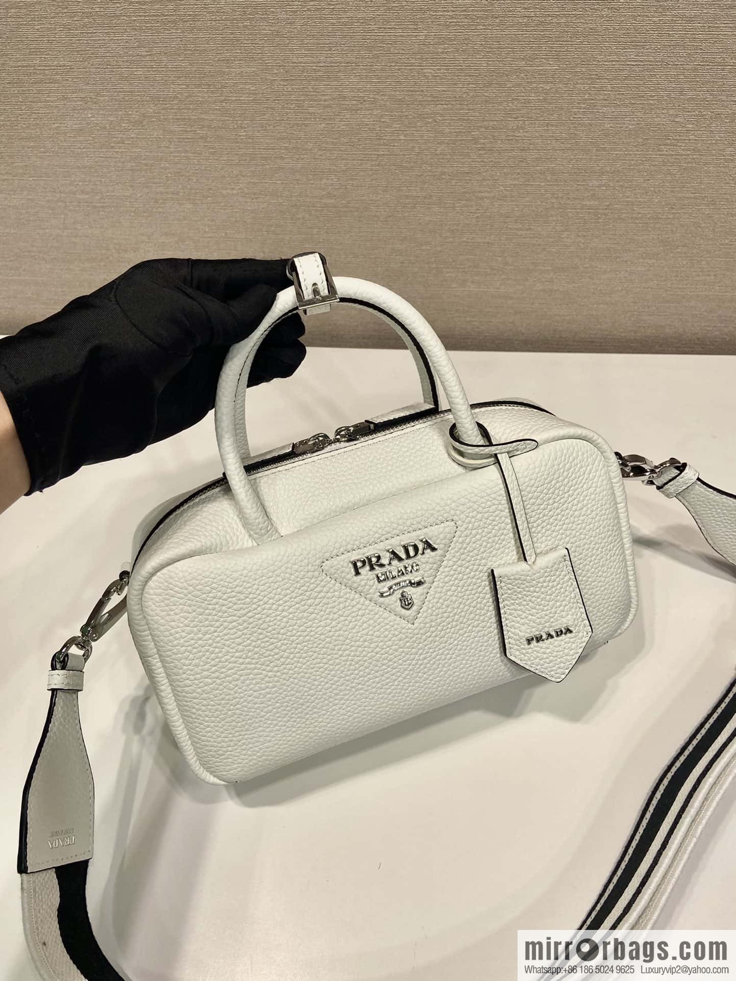 PRADA Prada imported suede leather new tote bag 1BB102