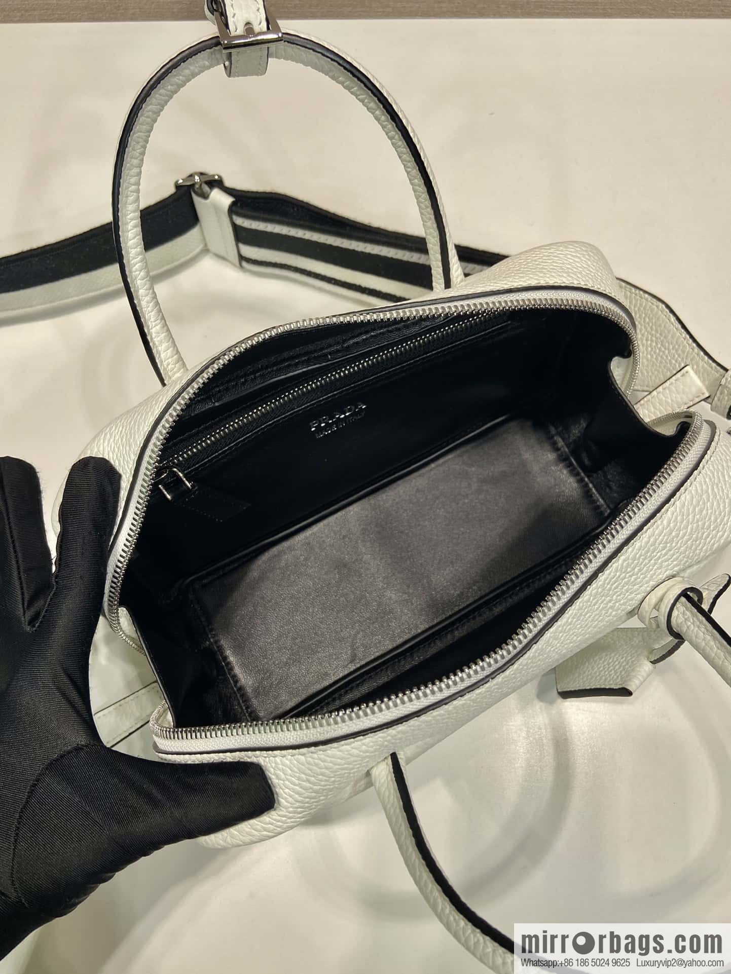 PRADA Prada imported suede leather new tote bag 1BB102