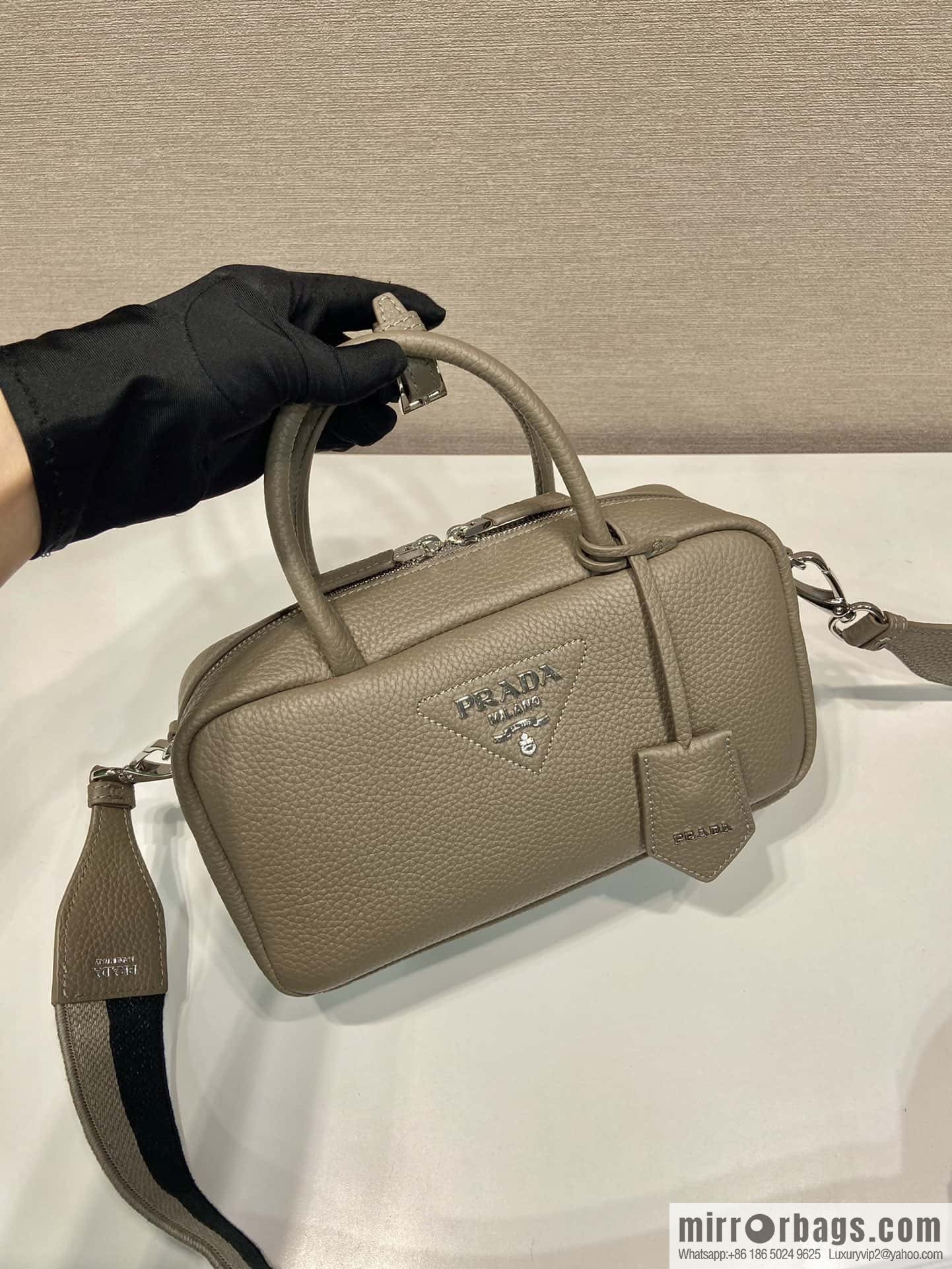 PRADA Prada imported suede leather new tote bag 1BB102
