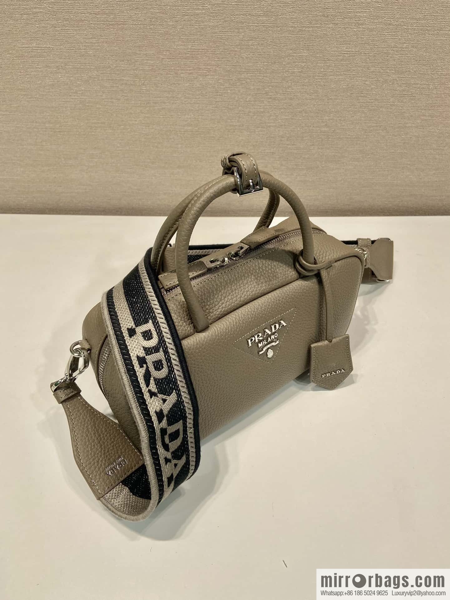 PRADA Prada imported suede leather new tote bag 1BB102