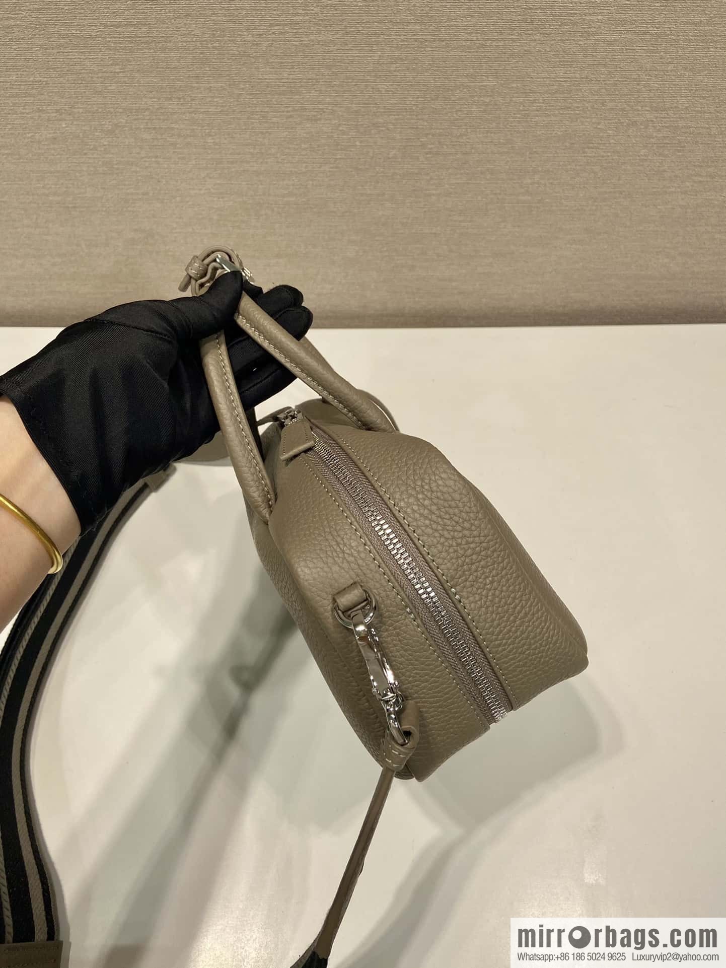 PRADA Prada imported suede leather new tote bag 1BB102