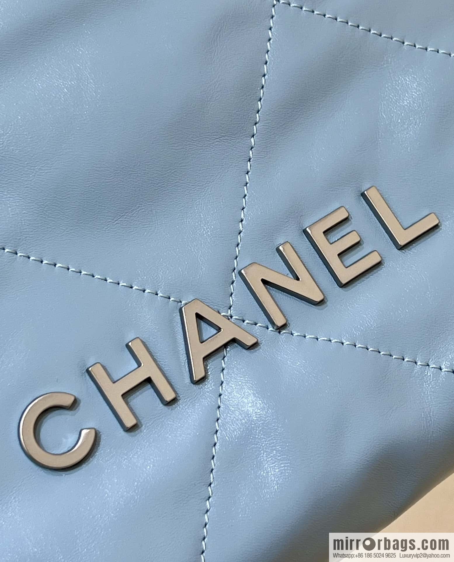 CHANEL 23S spring and summer series mini 22 bags AS3980 light blue