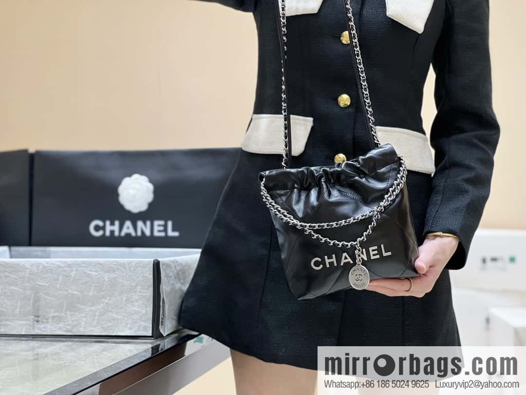 CHANEL 23S spring and summer series mini 22 bags AS3980 black