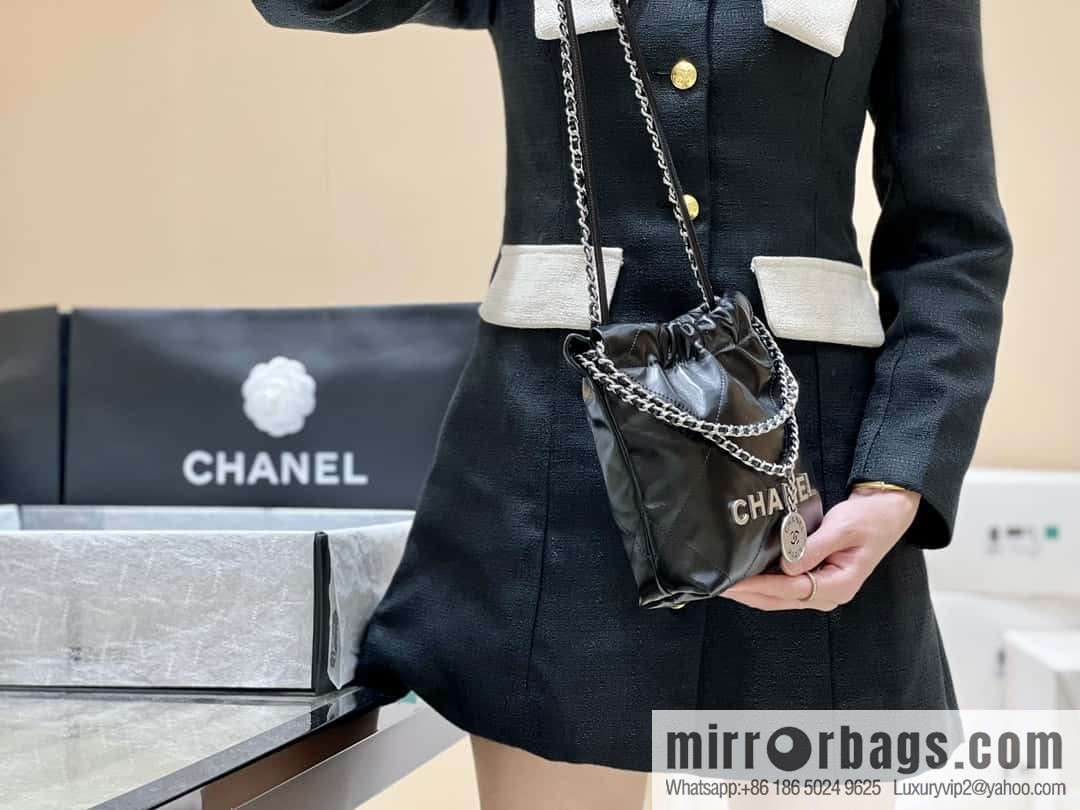 CHANEL 23S spring and summer series mini 22 bags AS3980 black