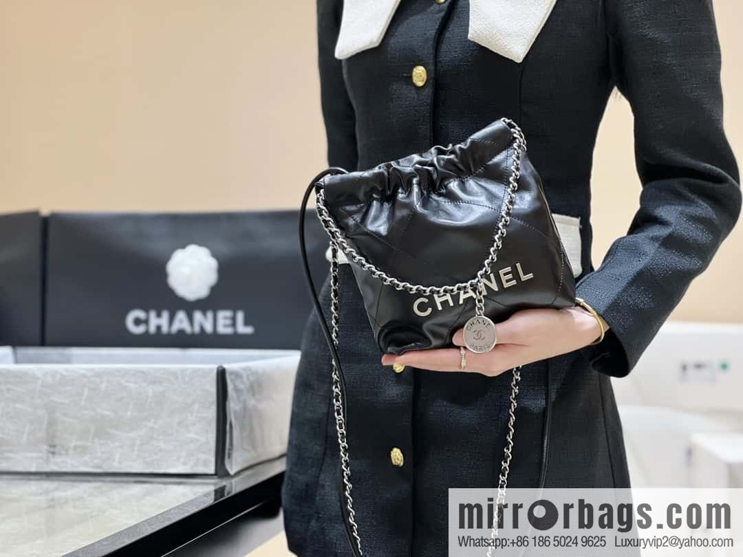 CHANEL 23S spring and summer series mini 22 bags AS3980 black