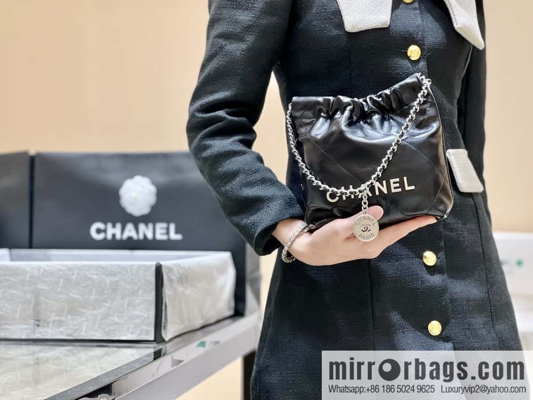 CHANEL 23S spring and summer series mini 22 bags AS3980 black