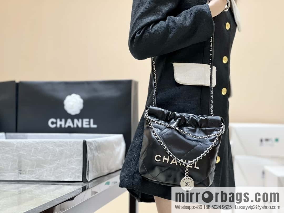 CHANEL 23S spring and summer series mini 22 bags AS3980 black