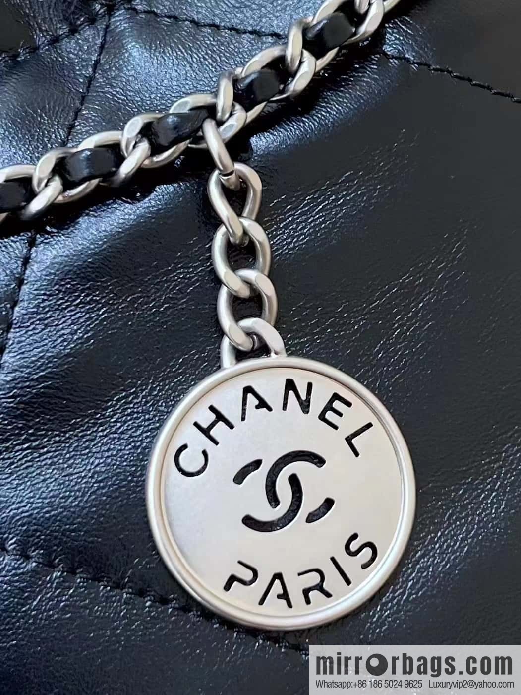 CHANEL 23S spring and summer series mini 22 bags AS3980 black