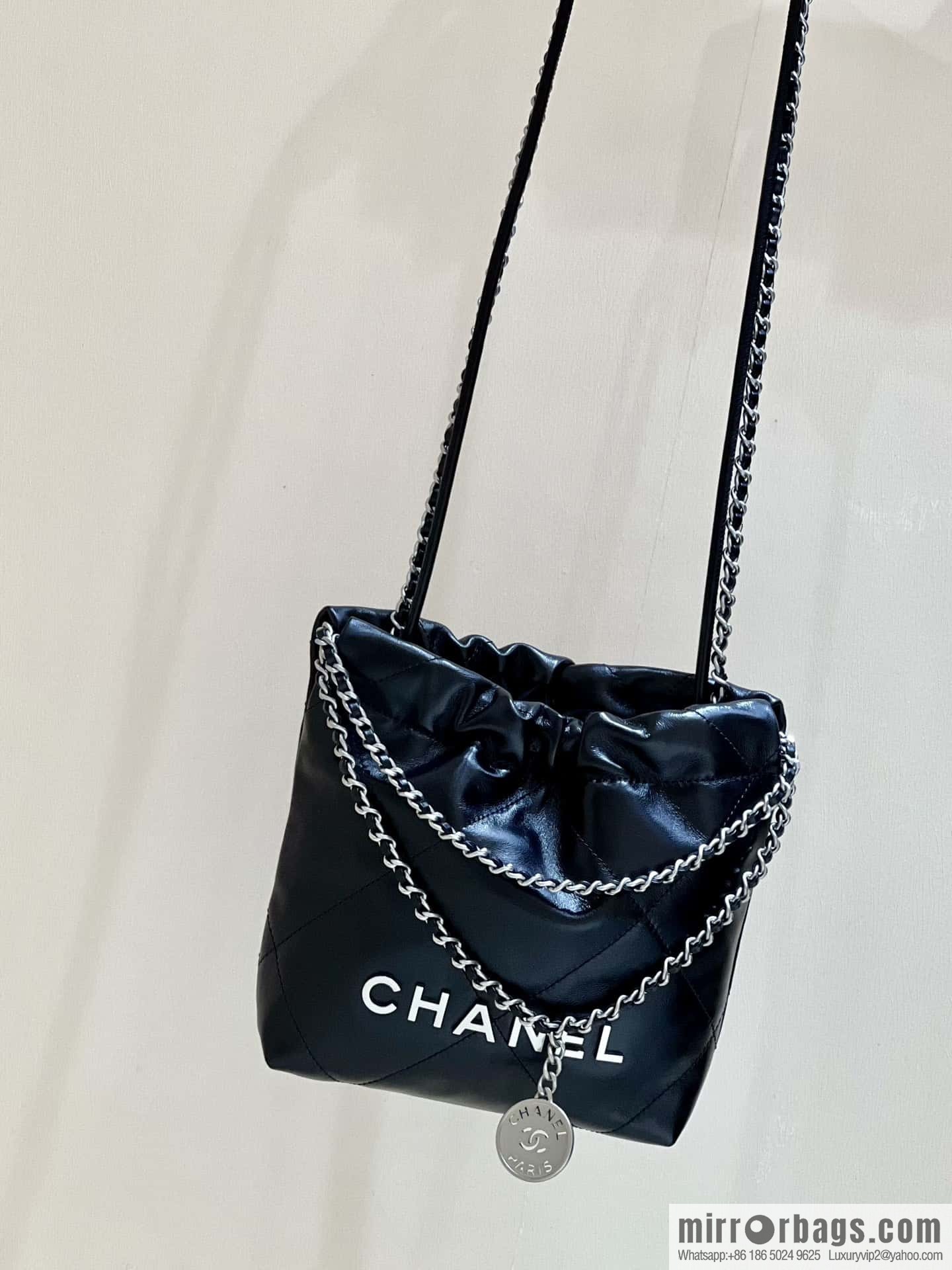 CHANEL 23S spring and summer series mini 22 bags AS3980 black