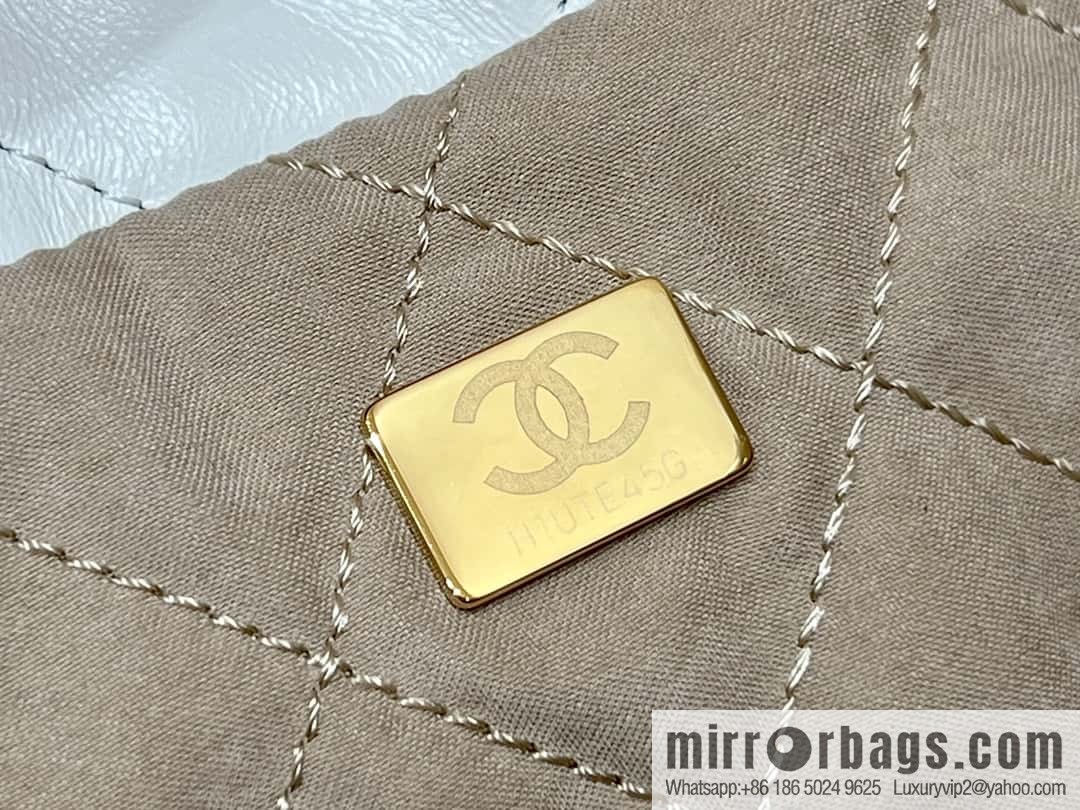 CHANEL 23S spring and summer series mini 22 bags AS3980 white