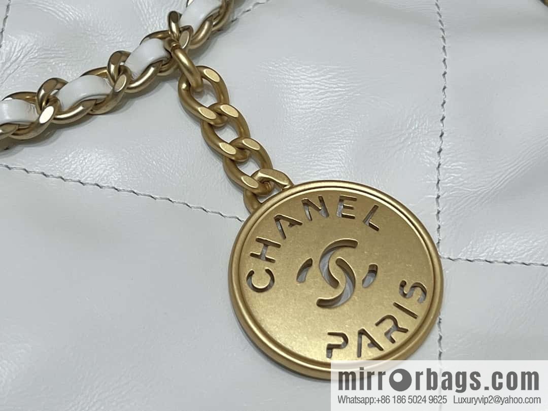 CHANEL 23S spring and summer series mini 22 bags AS3980 white