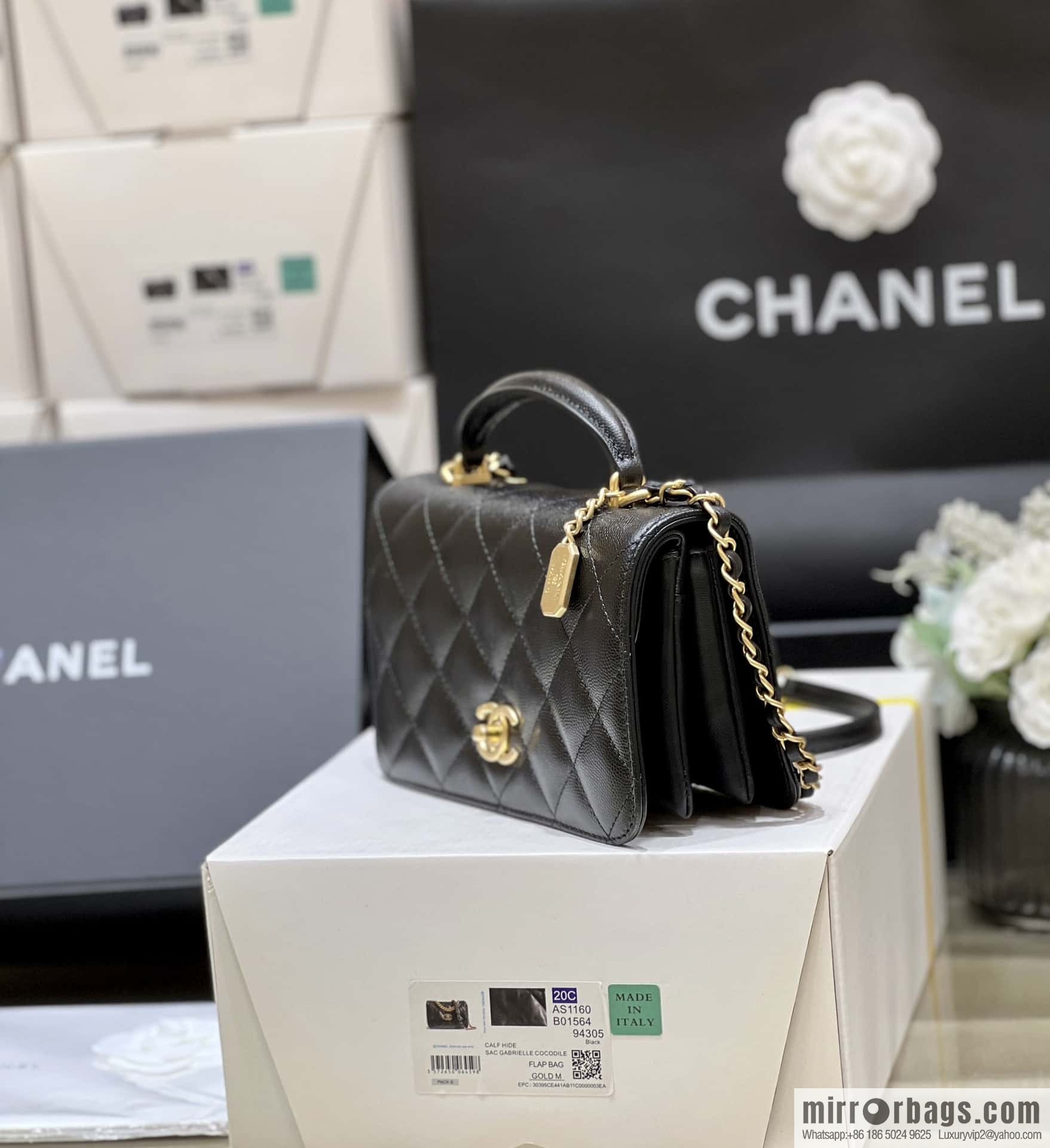 CHANEL 23B autumn and winter trailer series, hidden lychee leather organ bag AS4284