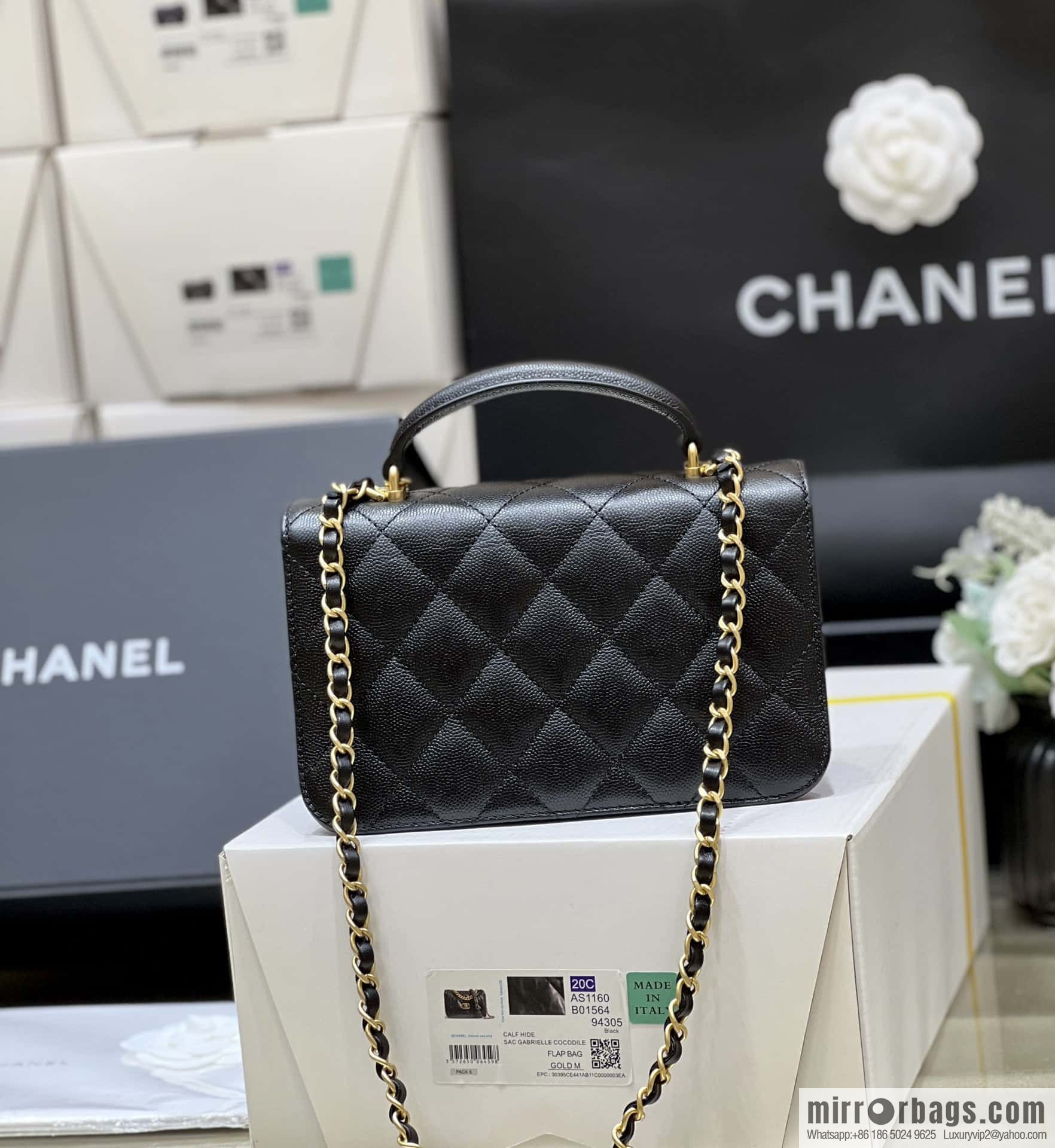 CHANEL 23B autumn and winter trailer series, hidden lychee leather organ bag AS4284