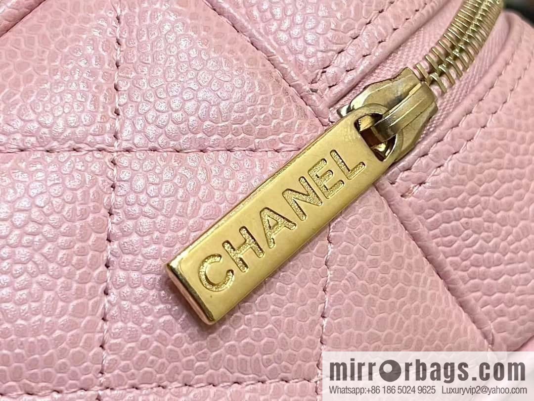 CHANEL CNNe same hot medieval bowling bag A20996 pink