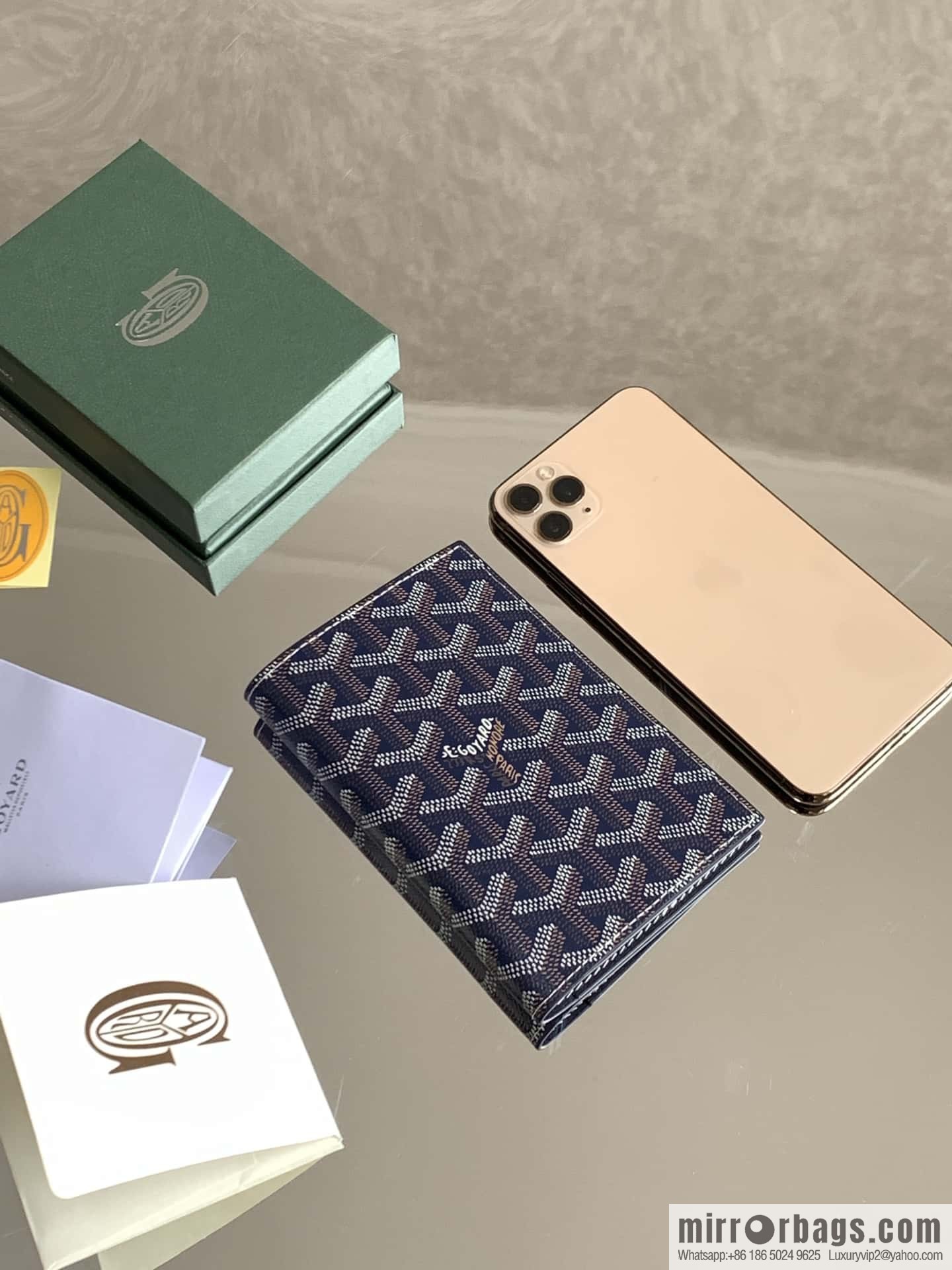 Goyard Grenelle passport holder 7706