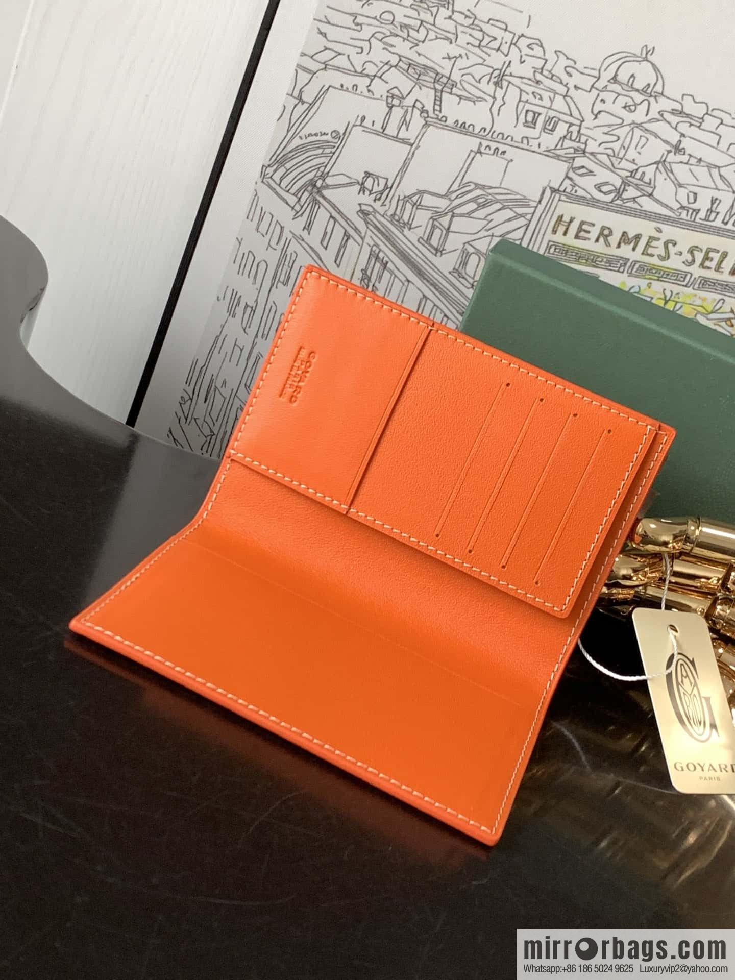 Goyard Grenelle passport holder 7706