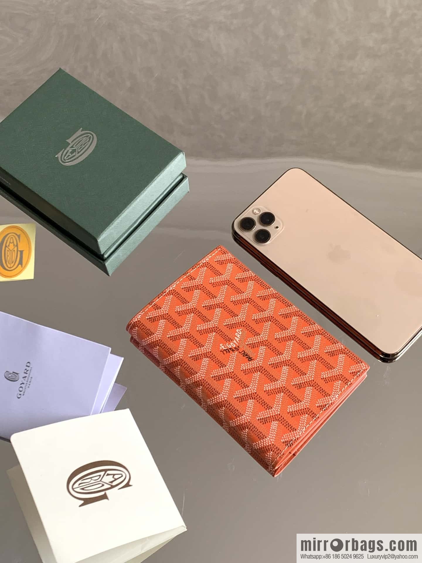 Goyard Grenelle passport holder 7706