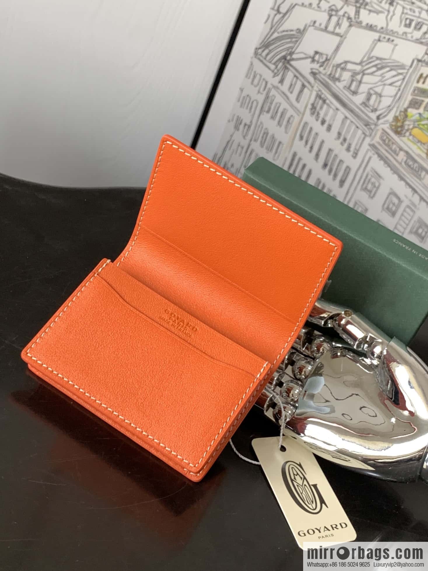 Goyard Malhesherbes card clip 7707