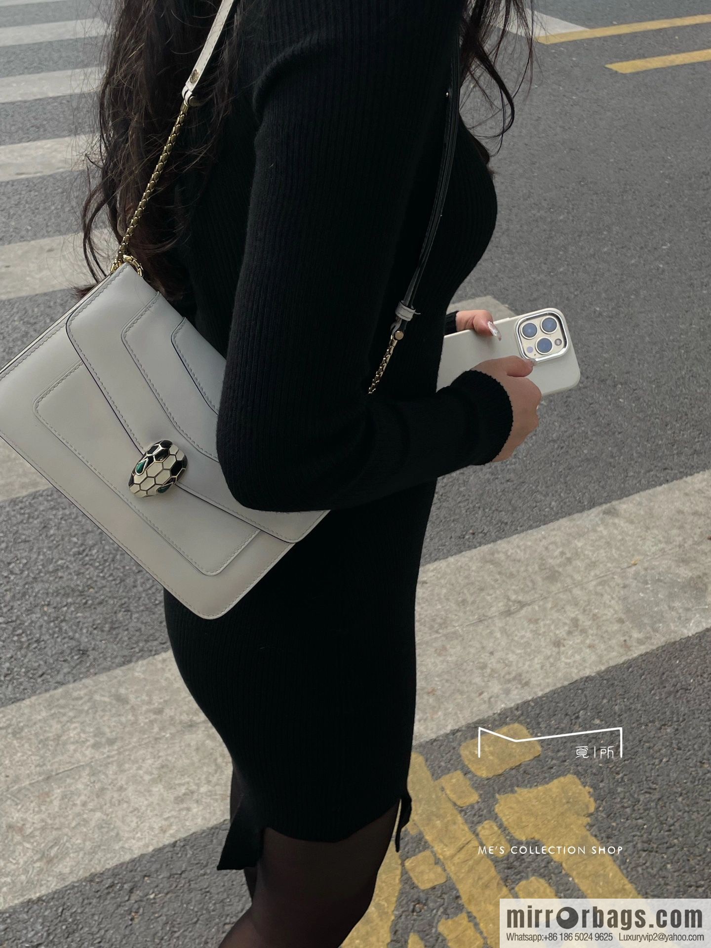 𝘽𝙑𝙇𝙂𝘼𝙍𝙄𝙎𝙀𝙍𝙋𝙀𝙉𝙏𝙄𝙁𝙊𝙍𝙀𝙑𝙀𝙍 counter hot-selling series Serpenti Forever exquisite crossbody bag Model: 38102