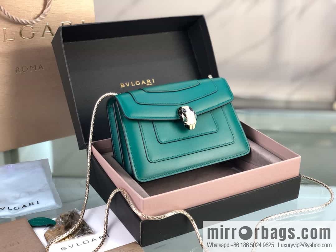 [Bvlgari] Bulgari counter new iconic Serpenti Forever mini double-layer snakehead bag Model: 288113