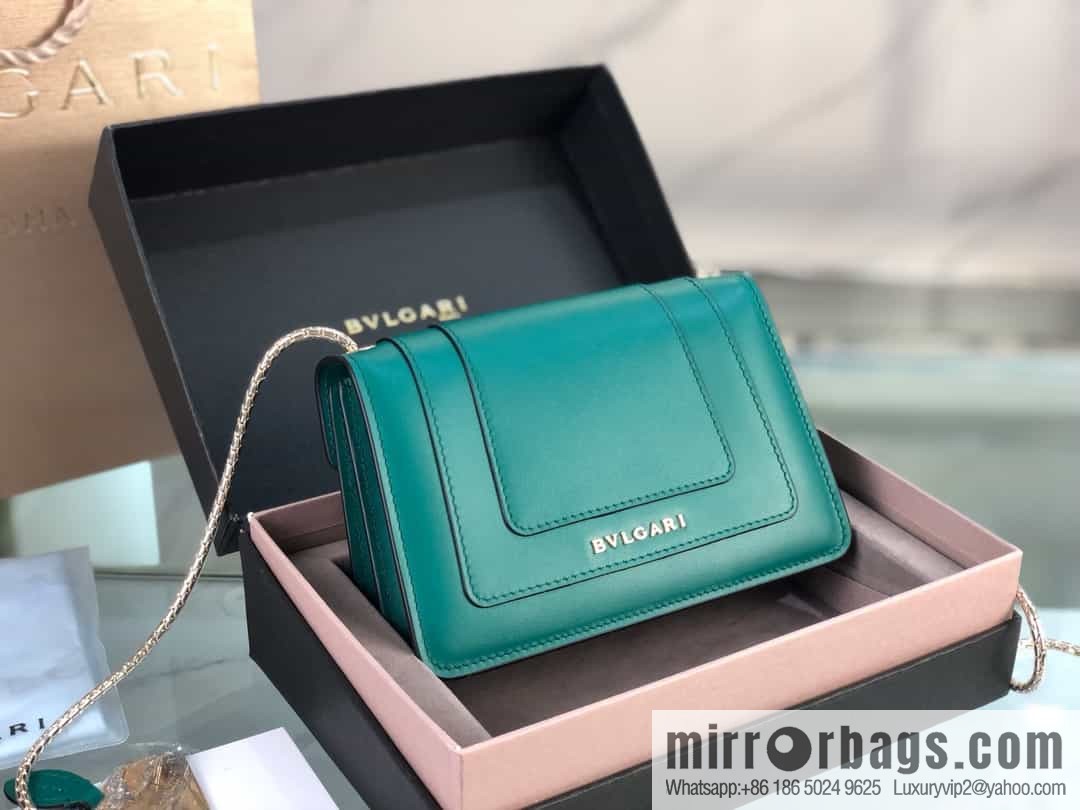 [Bvlgari] Bulgari counter new iconic Serpenti Forever mini double-layer snakehead bag Model: 288113