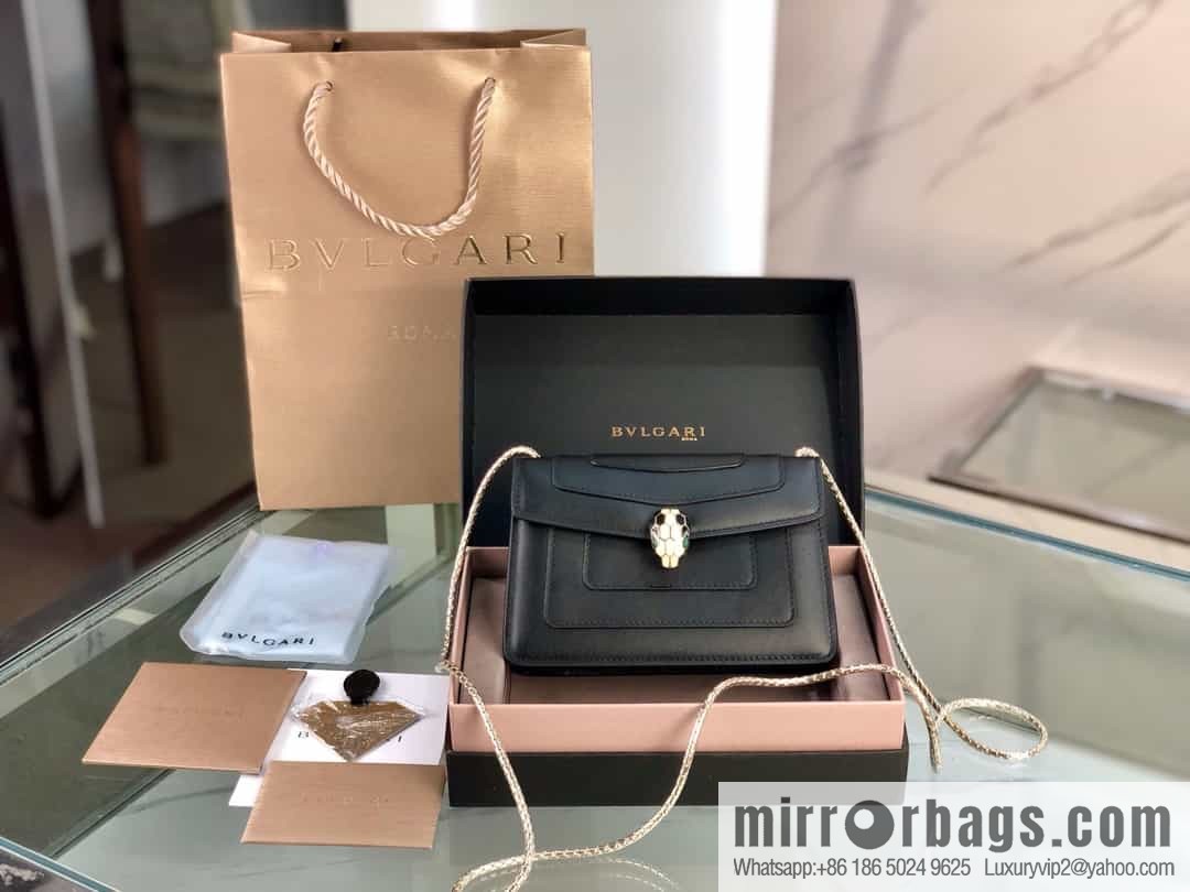 [Bvlgari] Bulgari counter new iconic Serpenti Forever mini double-layer snakehead bag Model: 288113
