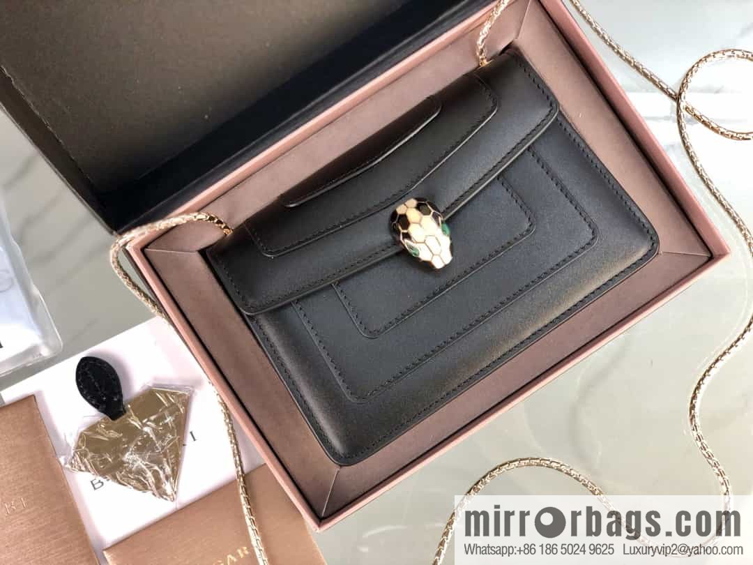 [Bvlgari] Bulgari counter new iconic Serpenti Forever mini double-layer snakehead bag Model: 288113
