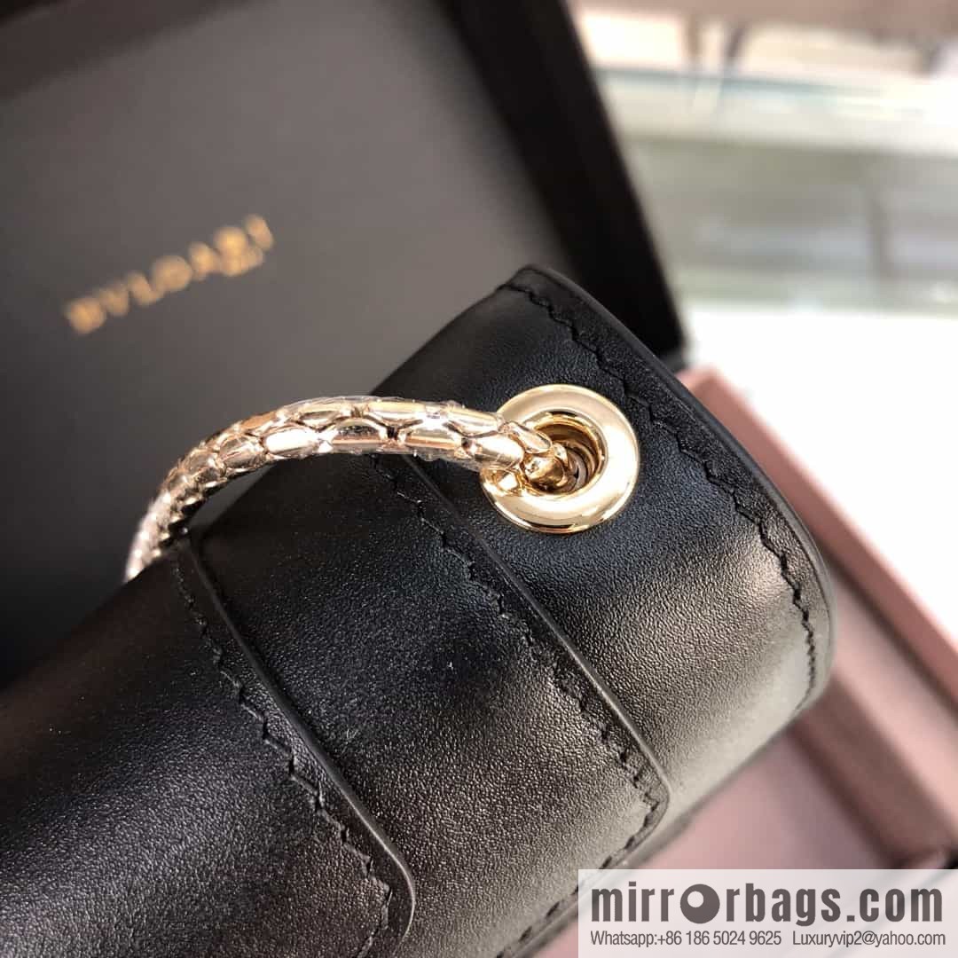 [Bvlgari] Bulgari counter new iconic Serpenti Forever mini double-layer snakehead bag Model: 288113