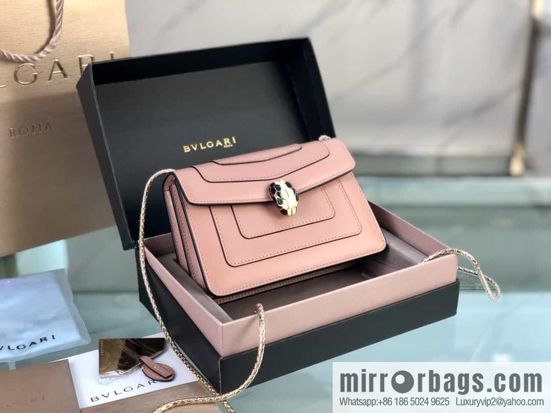 [Bvlgari] Bulgari counter new iconic Serpenti Forever mini double-layer snakehead bag Model: 288113