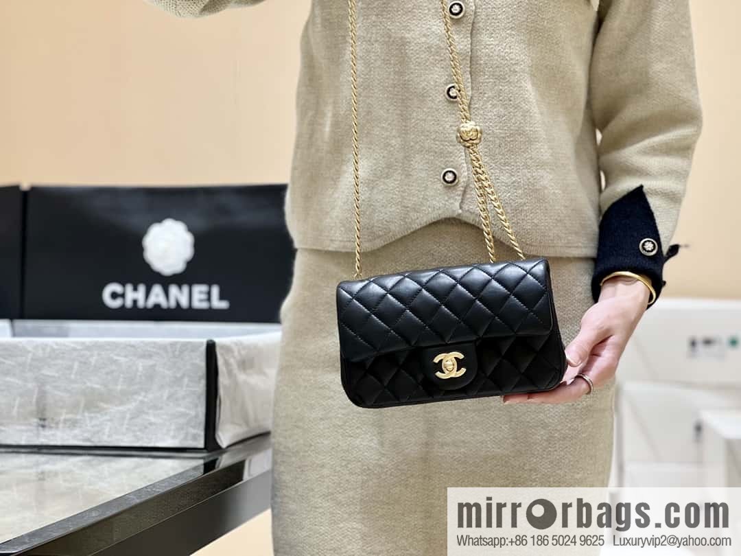 CHANEL 23S Camellia adjustment buckle, large mini20cm AS4041