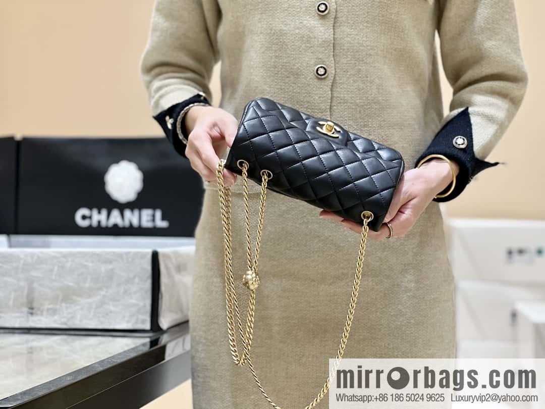 CHANEL 23S Camellia adjustment buckle, large mini20cm AS4041