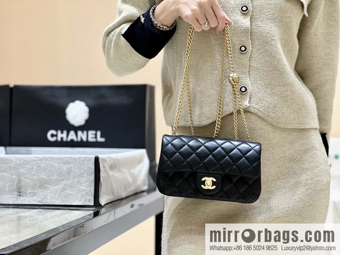 CHANEL 23S Camellia adjustment buckle, large mini20cm AS4041