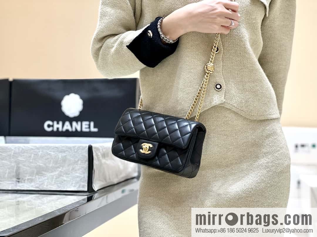 CHANEL 23S Camellia adjustment buckle, large mini20cm AS4041