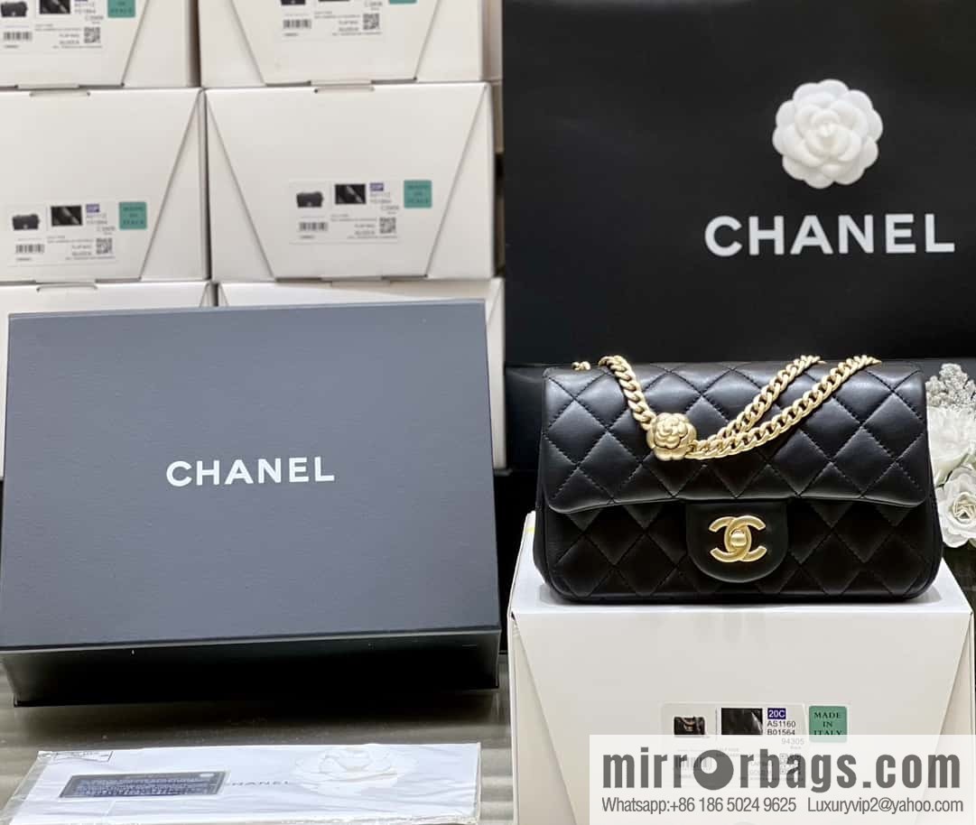 CHANEL 23S Camellia adjustment buckle, large mini20cm AS4041