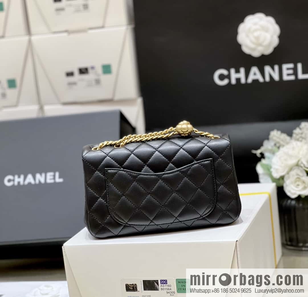 CHANEL 23S Camellia adjustment buckle, large mini20cm AS4041