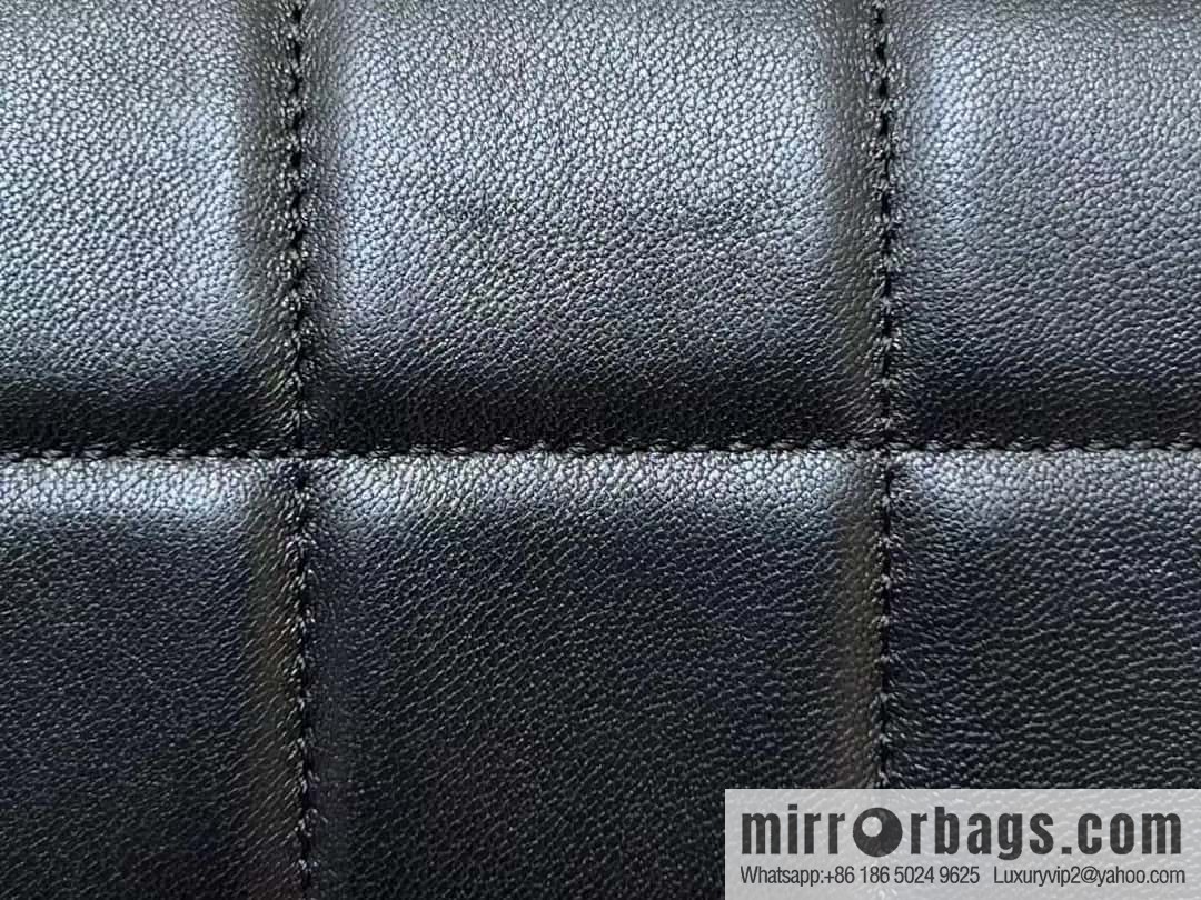 CHANEL 23C dice chain strap fat AS3744 black