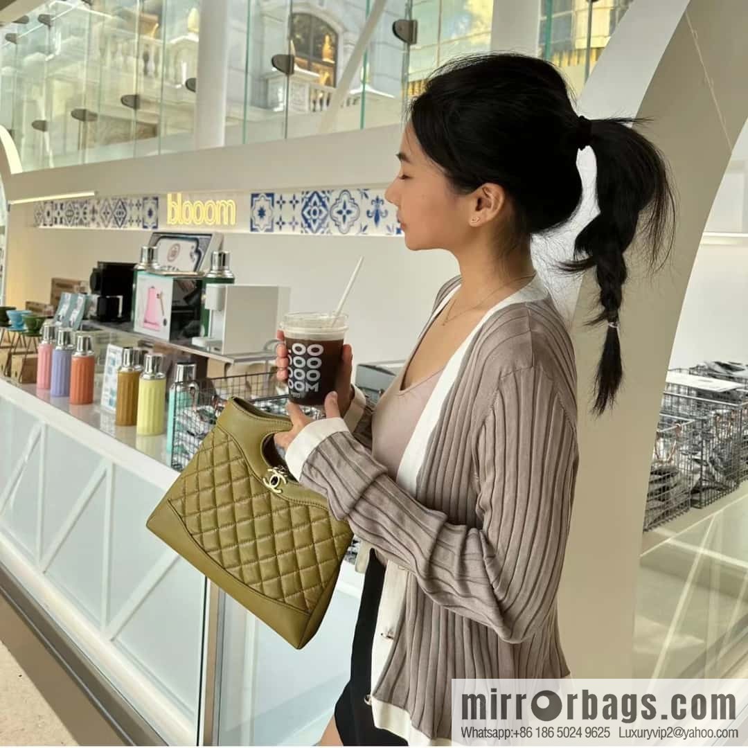 CHANEL 23A Superior Handicraft Series 31bag mini AS4133 olive green
