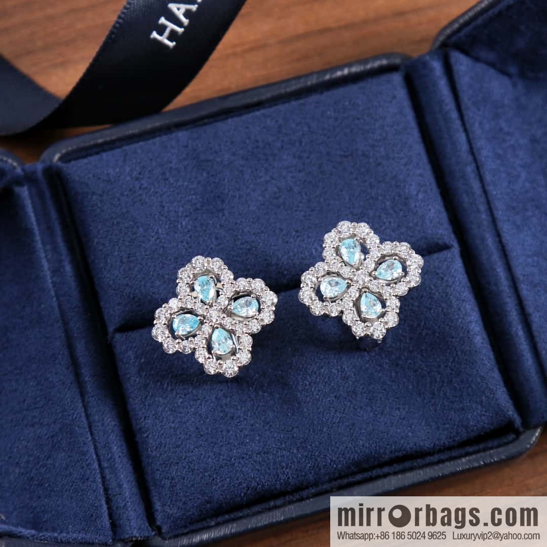 HARRY WINSTON HW Diamond Loop Earrings