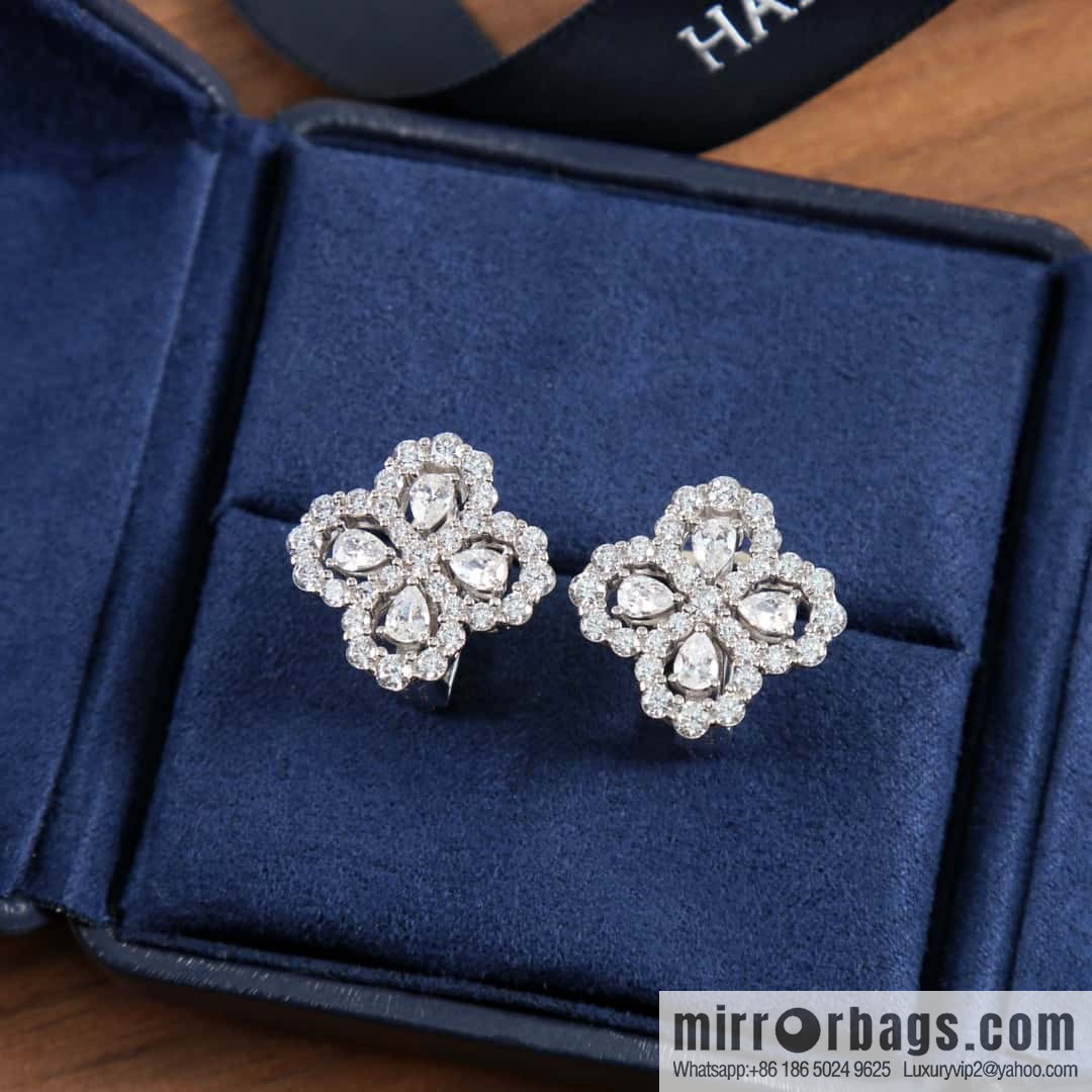 HARRY WINSTON HW Diamond Loop Earrings